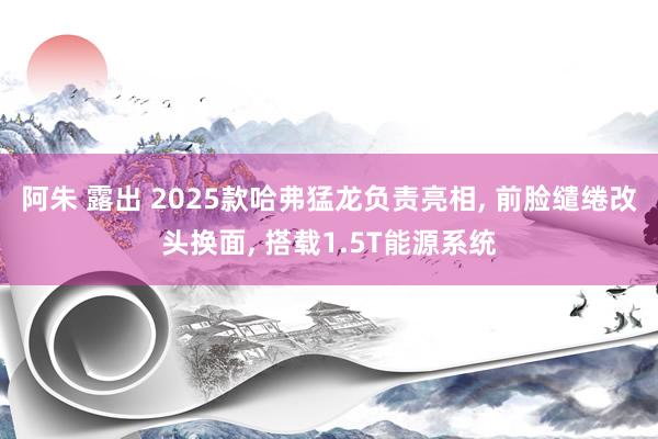 阿朱 露出 2025款哈弗猛龙负责亮相， 前脸缱绻改头换面， 搭载1.5T能源系统